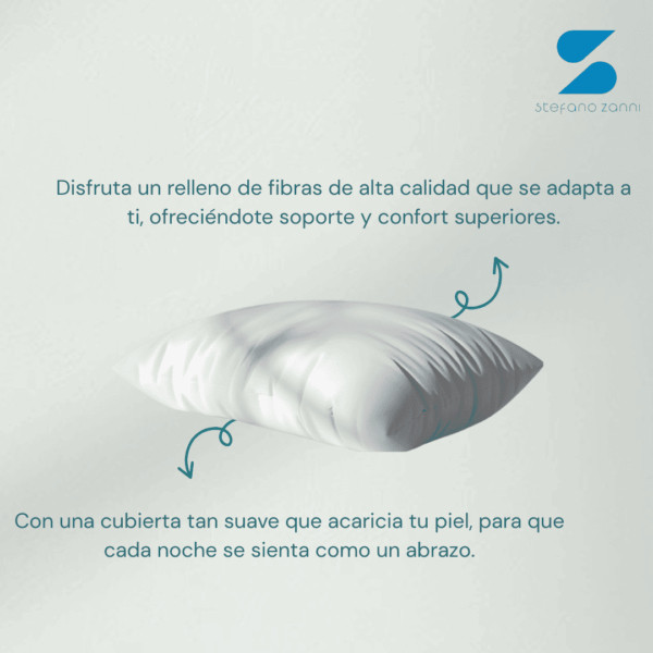 6 2 Pack Almohada Algodón Sintético