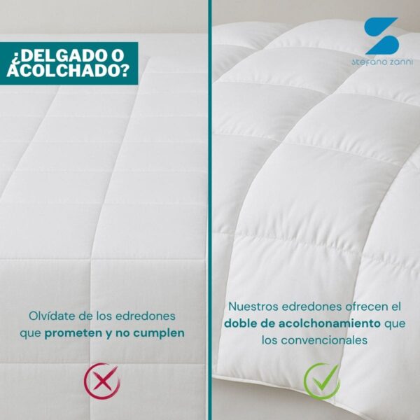 14 Edredón Acolchado Reversible Suave, Algodón Nube®