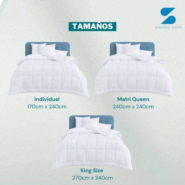 15 Edredón Acolchado Reversible Suave, Algodón Nube®