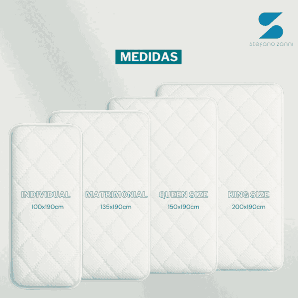 Cubre Colchón Tipo Colchoneta Extra Confort 100% algodón + fundas de almohada de regalo