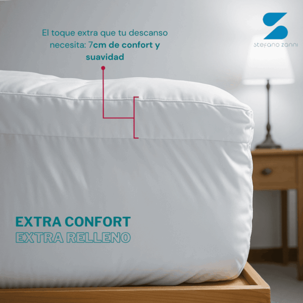 Cubre Colchón Tipo Colchoneta Extra Confort 100% algodón + fundas de almohada de regalo