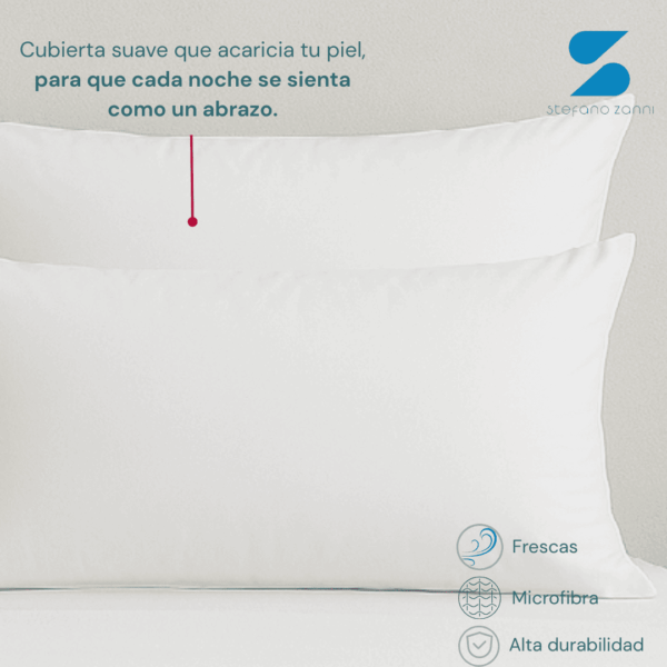 4 Pack Almohadas (2 Estándar y 2 King Size)