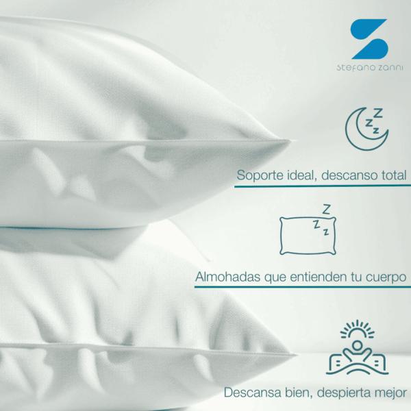 4 Pack Almohadas (2 Estándar y 2 King Size)