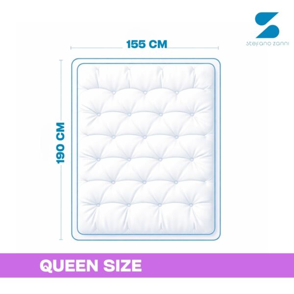 12 Cubre Colchón Tipo Colchoneta de Microfibra con Extra Relleno 7cm