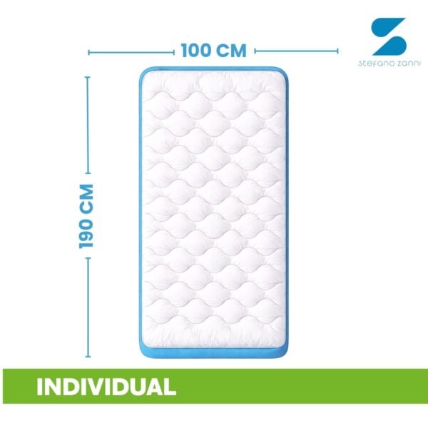 Cubre Colchón Extra Confort 7 cm Reales + Almohadas De Regalo