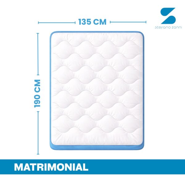 Cubre Colchón Extra Confort 7 cm Reales + Almohadas De Regalo