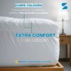 Cubre Colchón Extra Confort 7 cm Reales + Almohadas De Regalo