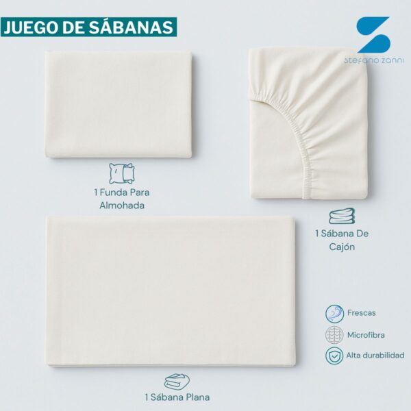 5 COMBO 3X2: Protector de Colchón, Juego de Sábanas + Almohadas