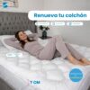 Cubre Colchón Extra Confort 7 cm Reales + Almohadas De Regalo