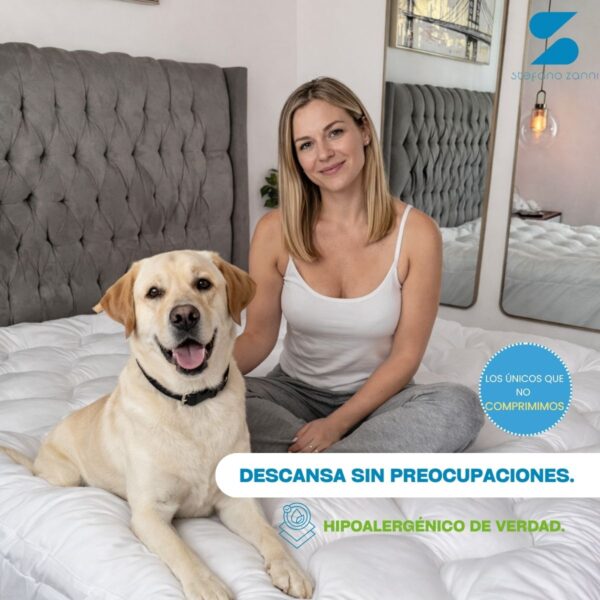 Cubre Colchón Extra Confort 7 cm Reales + Almohadas De Regalo