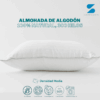 Almohada MEDIA 100% algodón | Confort premium