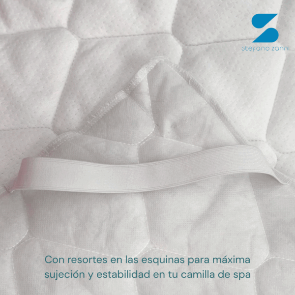3 Cubrecolchón Camilla Spa | Ajuste Con Resortes En Esquinas