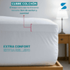 7 Cubre Colchón Suave 3cm 50% Algodón 50% Microfibra