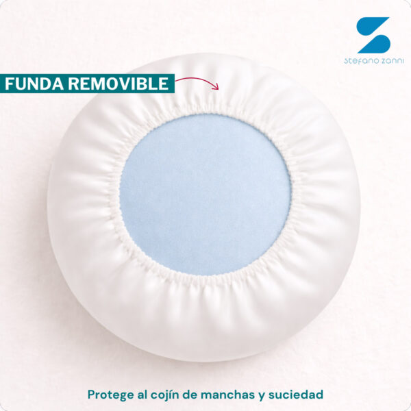 Cojín rodillo para cama de masajes cilíndrico