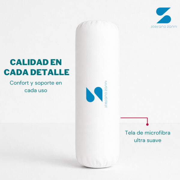 Cojín rodillo para cama de masajes cilíndrico