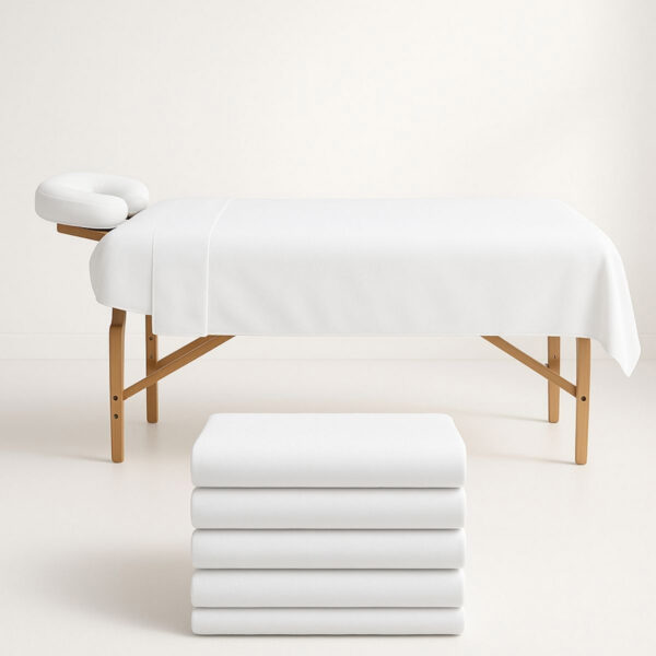 Set De Sábanas Planas Reutilizable Para Cama De Masaje 3,5 o 10 pzs