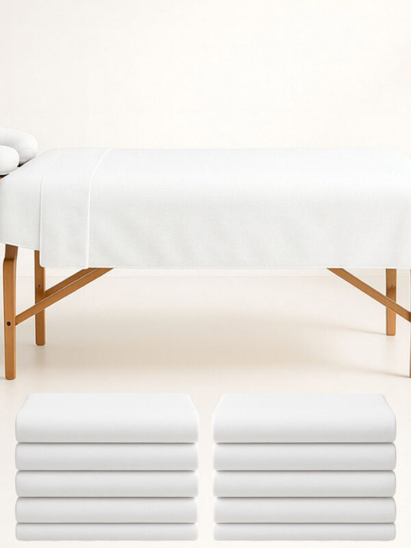 Set De Sábanas Planas Reutilizable Para Cama De Masaje 3,5 o 10 pzs