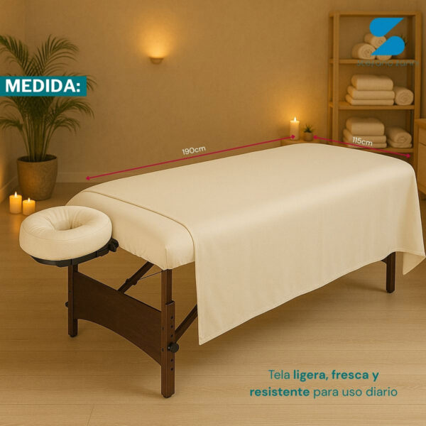 Set De Sábanas Planas Reutilizable Para Cama De Masaje 3,5 o 10 pzs